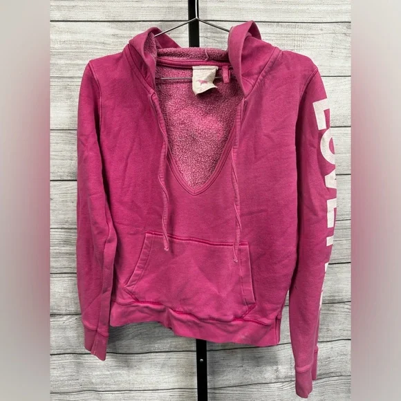 PINK Deep V Hoodie - Picture 2 of 3